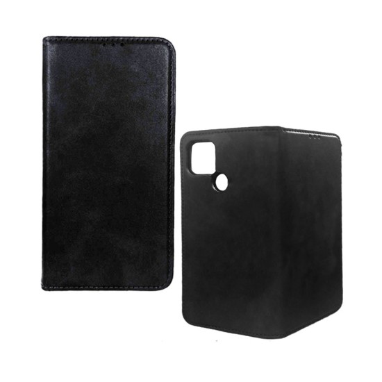 Leather Flip Cover with Internal Pocket for Xiaomi Redmi 10a Black